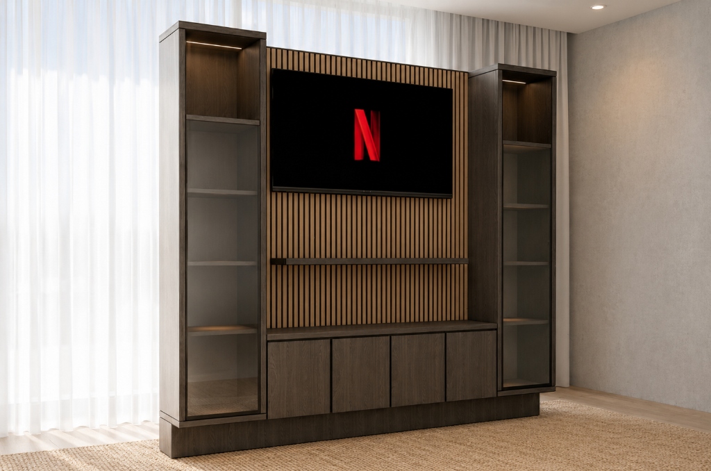 Render Divisor de Espacios con TV